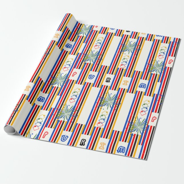 Celebrate Purim Wrapping papper 30 tum Presentpapper (Utrullad)