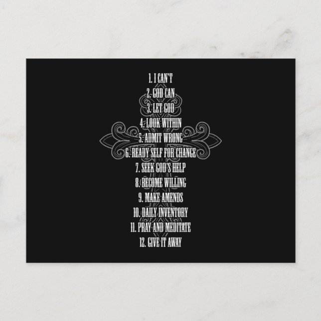 Celebrate Recovery Christian Kor 12 Step Guide T Vykort (Framsida)