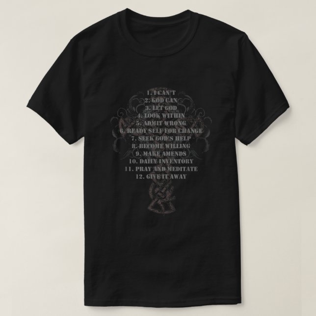 Celebrate Recovery Group Gift Christian Kor 12 S T Shirt (Design framsida)