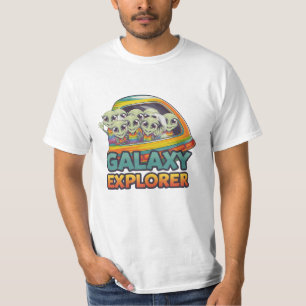 Celebrate Rymden med Alien Artwork T Shirt