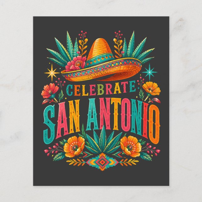 Celebrate San Antonio 2026 Fiesta Culture Flygblad (Framsidan)