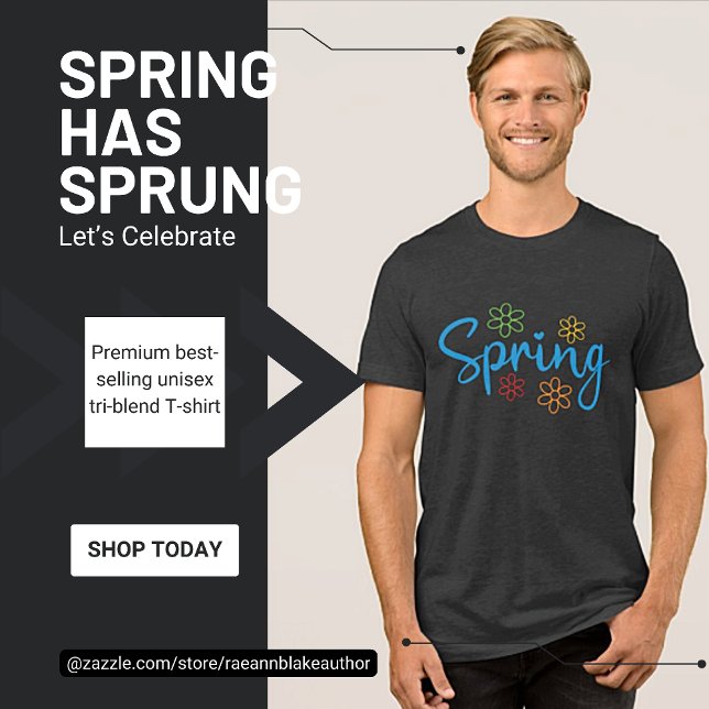 Celebrate Springtime Unisex Tri-Blend Shirt T (Skapare uppladdad)