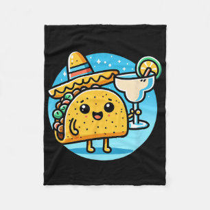 Celebrate Taco Margarita Festive Mexican Food Cinc Fleecefilt