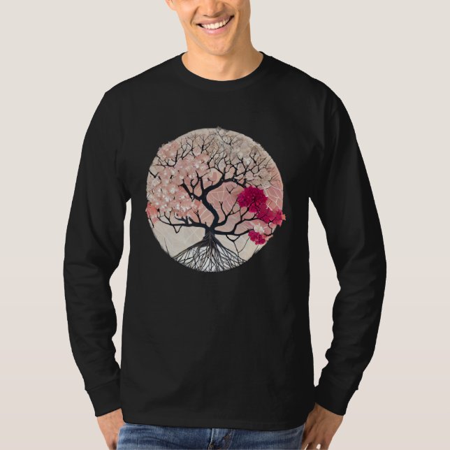 Celebrate the Beauty of Nature with a Cherry Bloss T Shirt (Framsida)