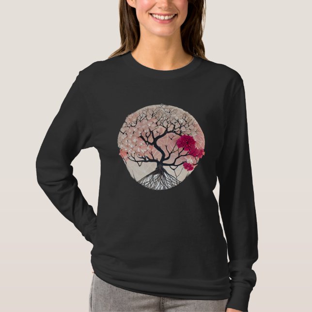 Celebrate the Beauty of Nature with a Cherry Bloss T Shirt (Framsida)