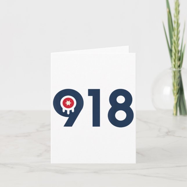Celebrate The Nine One Eight Tulsa Oklahoma 918 Ar Kort (Framsida)
