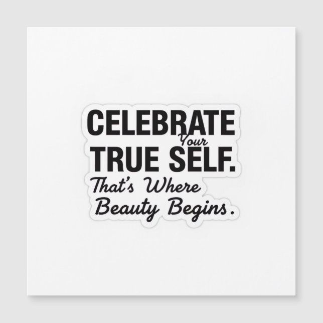 Celebrate True Self Sticker (Framsida)