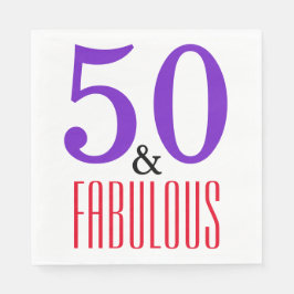 Celebrate Turning 50 och Fabulous Pappersservett