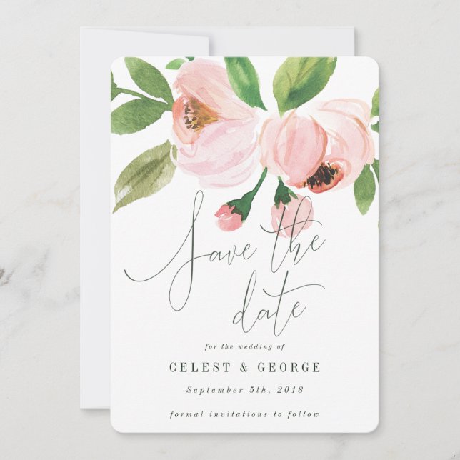 CELEBRATE WATERCOLOR SPARA DATORINBJUDAN DATUMET (Framsida)