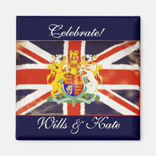 Celebrate Wills och Kate Keepsaké Magnet
