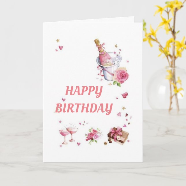 ***CELEBRATE YOU*** IN STYLE BIRTHDAY CARD KORT (Gul blomma)