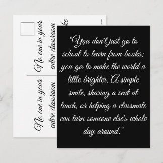 Celebrate Your Child's Unique Back To School Journ Helg Vykort