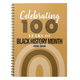 Celebrating 100 Years Of Black History Month Anteckningsbok