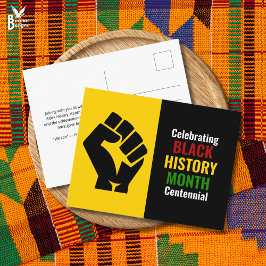 Celebrating Black History Month Centennial Helg Vykort