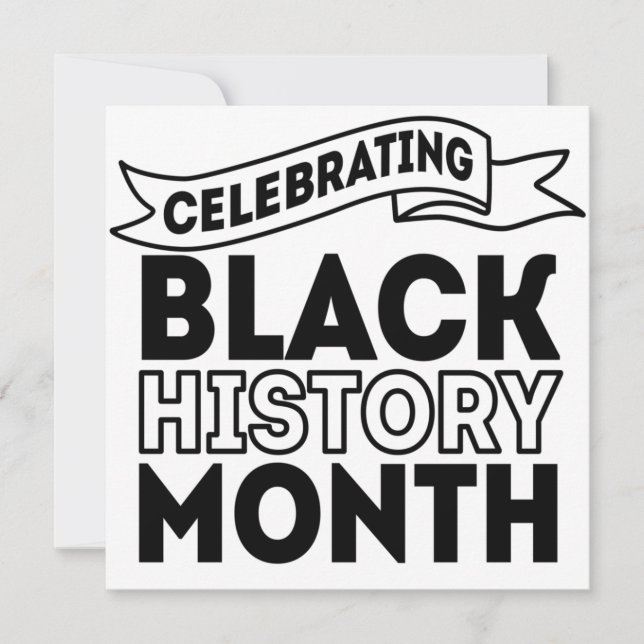 Celebrating Black History Month Inbjudningar (Framsida)