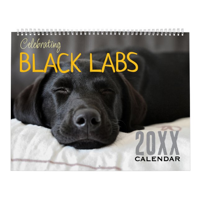 Celebrating Black Labs Labrador Dog Calendar 2026  Kalender (Omslag)