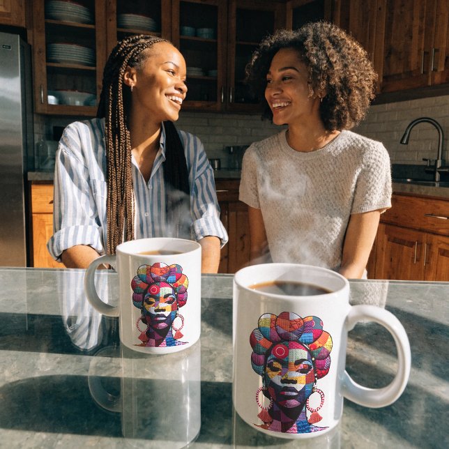 Celebrating Black Women Coffee Mug Kaffemugg (Skapare uppladdad)