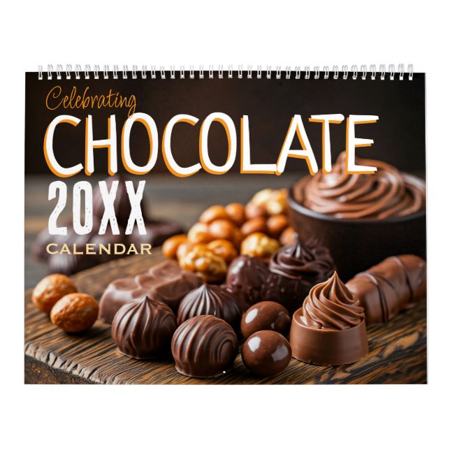 Celebrating Chocolate Foodie Vägg   Kalender (Omslag)