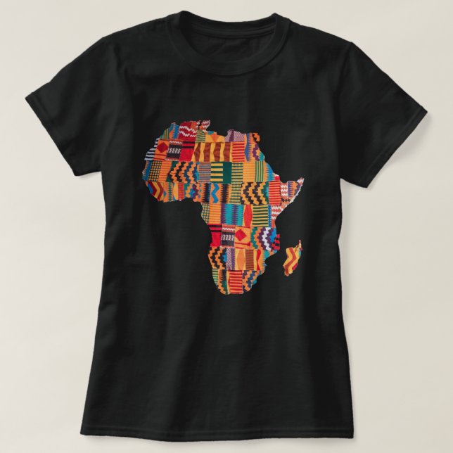 Celebrating Colorful African Map T-Shirt (Design framsida)