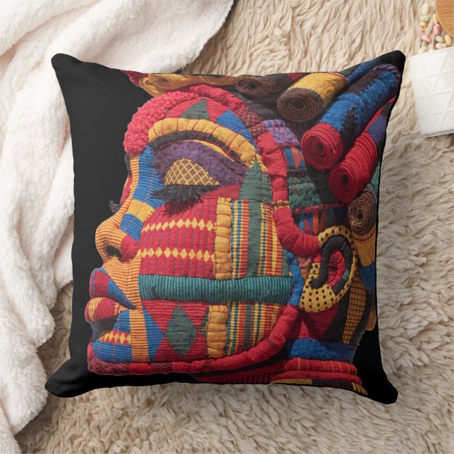 Celebrating Colorful Black Women Throw Pillow Kudde (Filt)