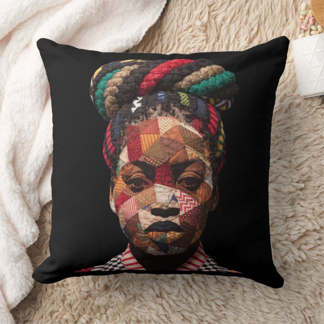 Celebrating Colorful Black Women Throw Pillow Kudde (Filt)