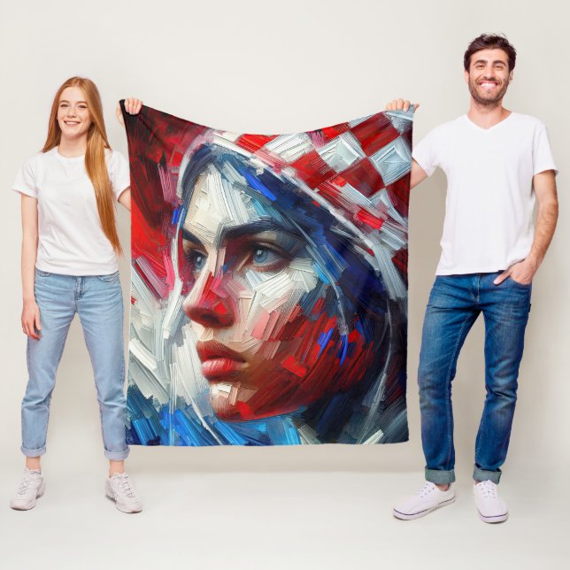 Celebrating Croatia Journey Through Art, sport Fleecefilt (På plats)