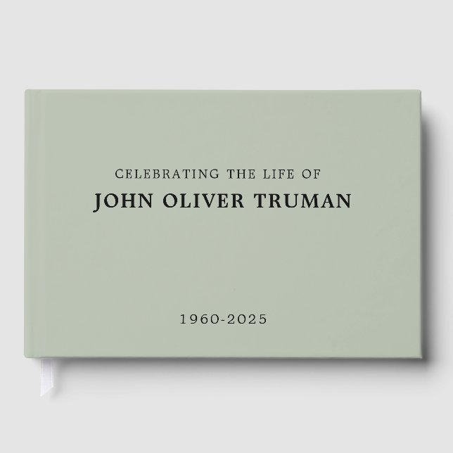 Celebrating Life of Custom Memorial Funeral  Gästböcker (Framsida)