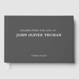 Celebrating Life of Personalized Memorial Funeral  Gästböcker