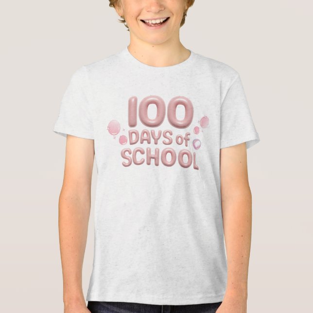Celebration 100 Days of School T Shirt (Framsida)