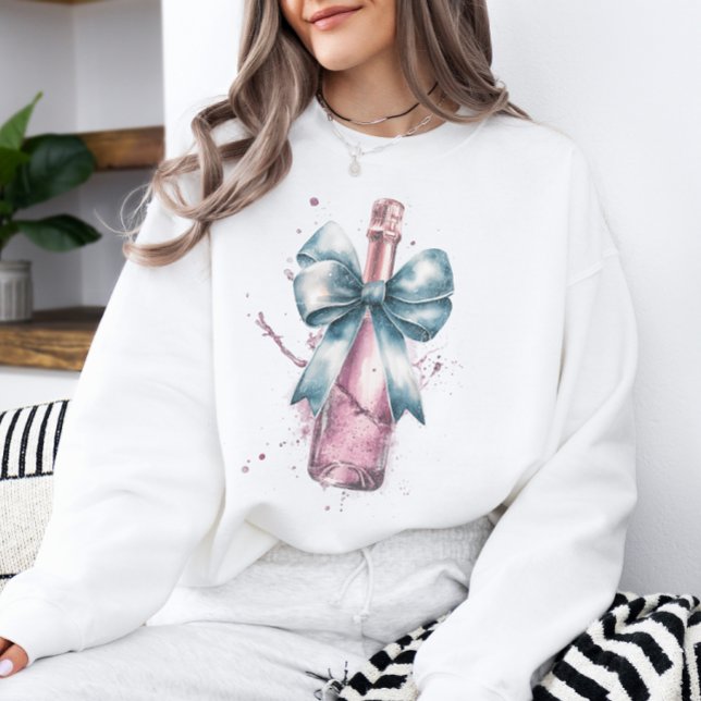 Celebration Champagne Coquette Bow Alla hjärtans d T Shirt (Skapare uppladdad)