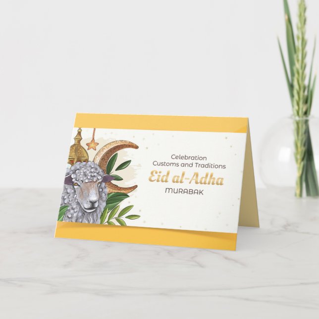 Celebration Custons and Traditions (Eid al-Adha) Tack Kort (Framsida)