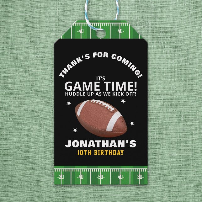 Celebration: Football Field Birthday boy Presentetikett (Skapare uppladdad)