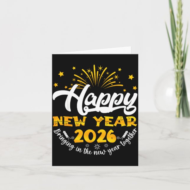 Celebration Happy New Year 2026 Nye New Years Eve  Kort (Framsida)