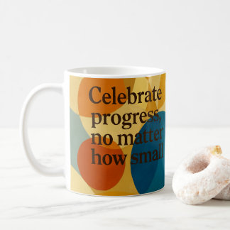 Celebration motivational quote AI art Kaffemugg