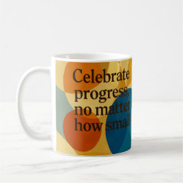 Celebration motivational quote AI art  Kaffemugg