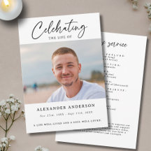 Celebration of Life Funeral Photo Memorial