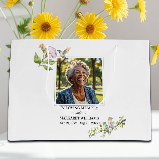 Celebration Of Life Hummingbirds Floral Keepsake (Skapare uppladdad)