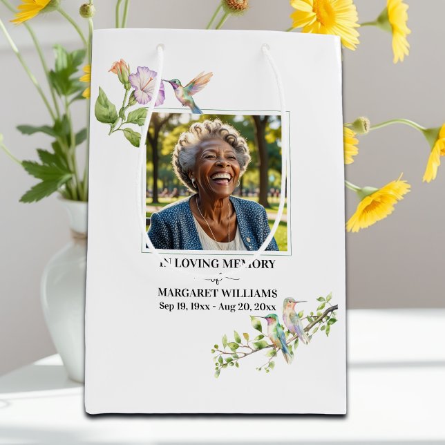 Celebration Of Life Hummingbirds Floral Keepsake (Skapare uppladdad)