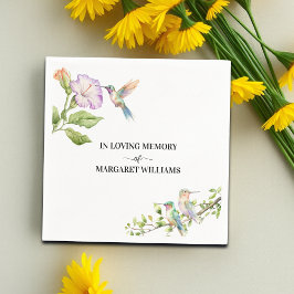 Celebration Of Life Hummingbirds Floral Pappersservett