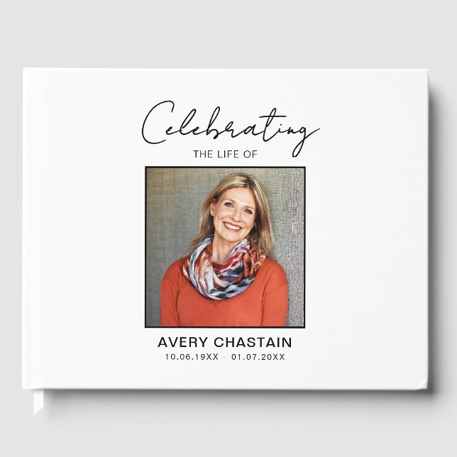 Celebration Of Life Photo Funeral Memorial   Gästböcker (Framsida)