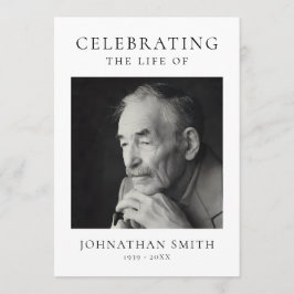 Celebration of Life Photo Memorial Funeral Program