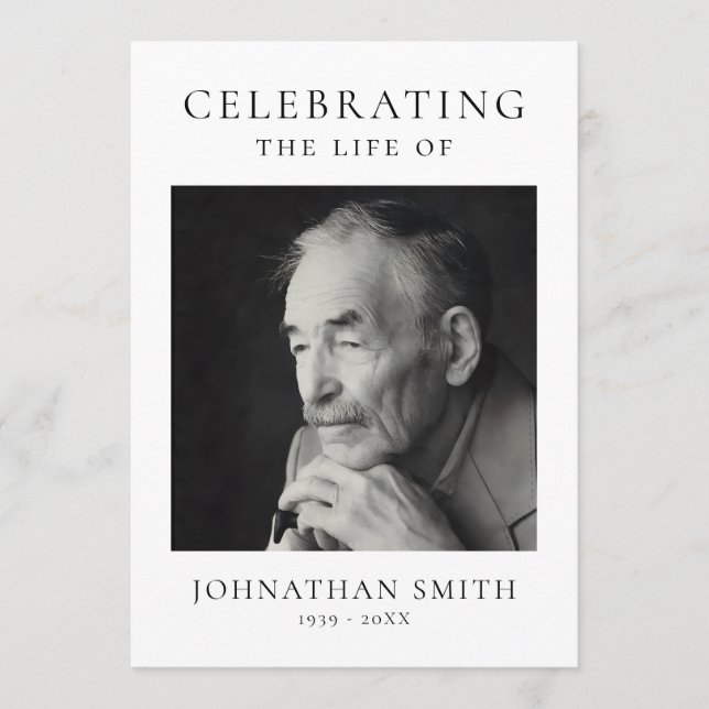 Celebration of Life Photo Memorial Funeral Program (Framsida)