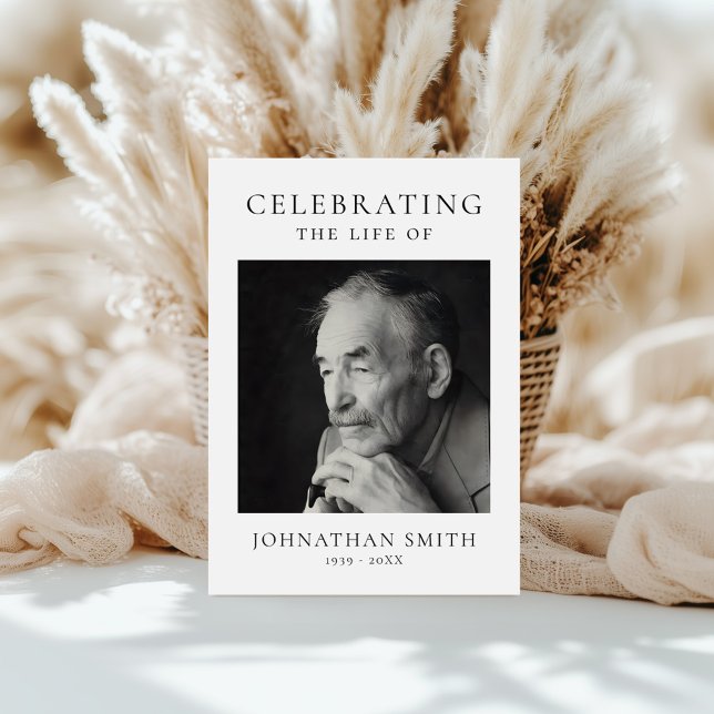 Celebration of Life Photo Memorial Funeral Program (Skapare uppladdad)
