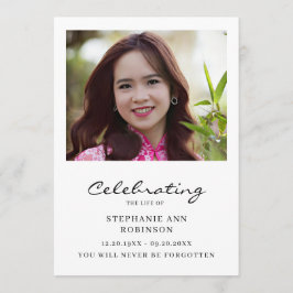 Celebration of Life Photo Order of Service Program