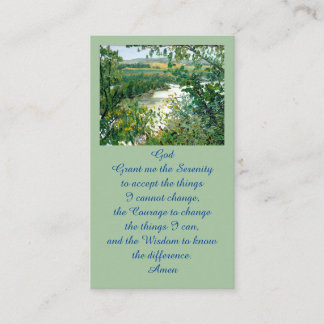 Celebration of Life Scenic Overlook Memorial Card Visitkort