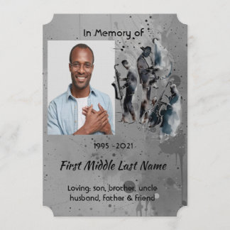 Celebration of Life Service Jazz Band Music Inbjudningar