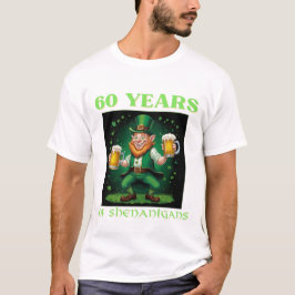 Celebratory Saint Patrick's 60th Birthday Mileston T Shirt