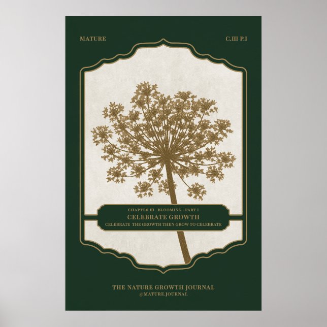 CELEBRATTILLVÄXT - Poster Pappert (projektionsyta) (Framsidan)