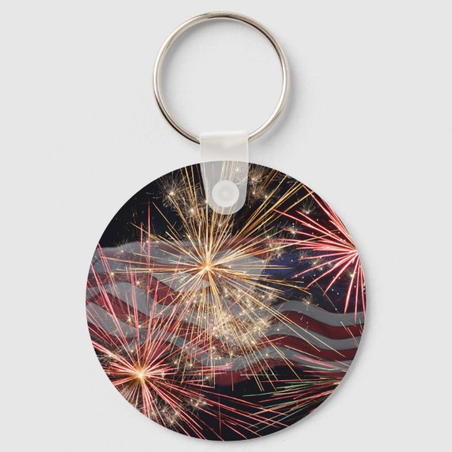Celebrerar Amerika Nyckelring (Framsida)
