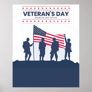 Celebrerar Hjältar i Amerika – Veterans Day 2025 Poster